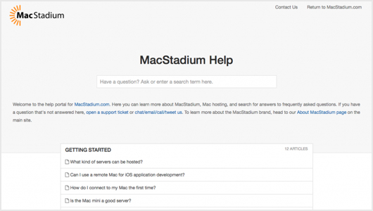 MacStadium Help Site