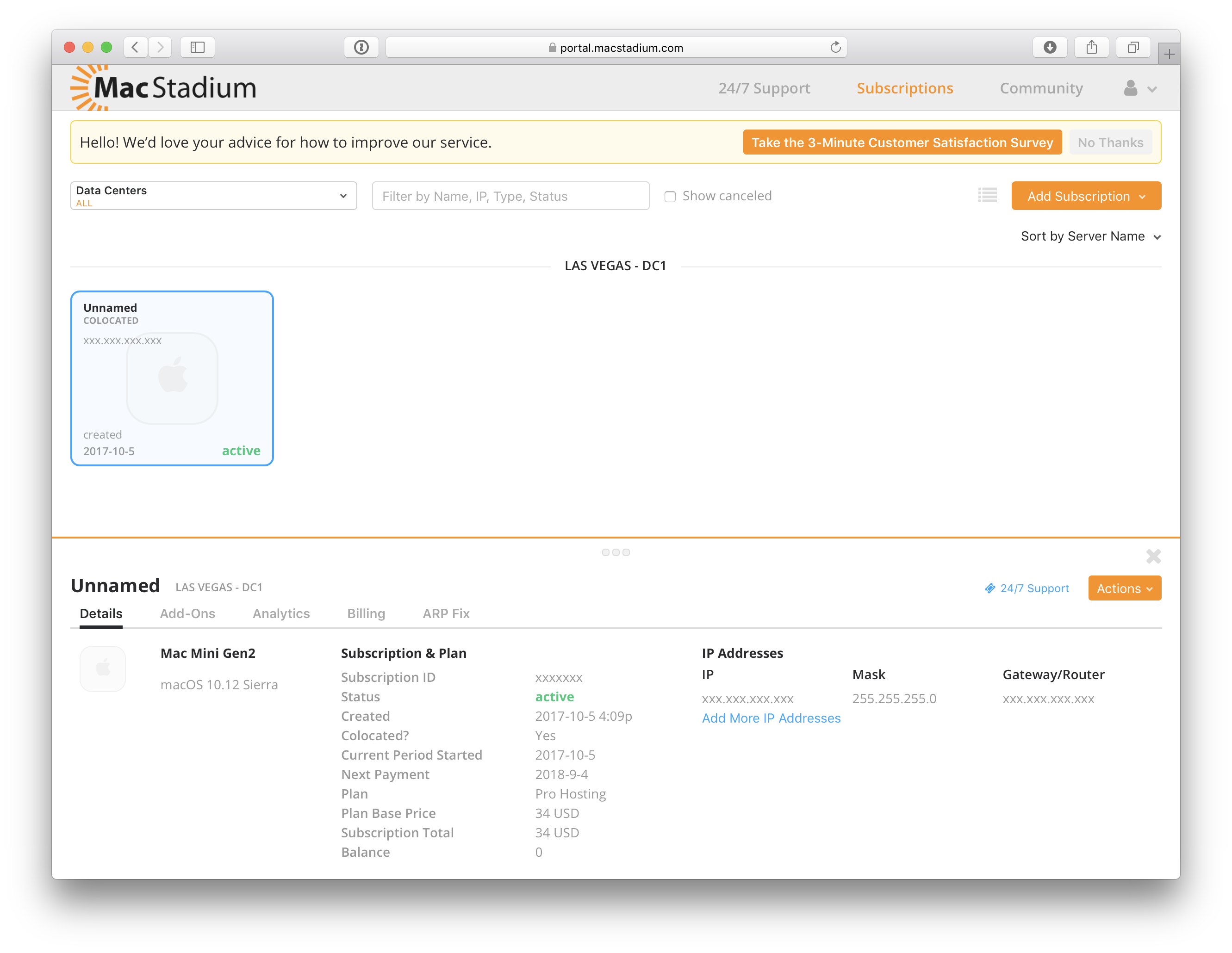 Colocated Mac Dashboard
