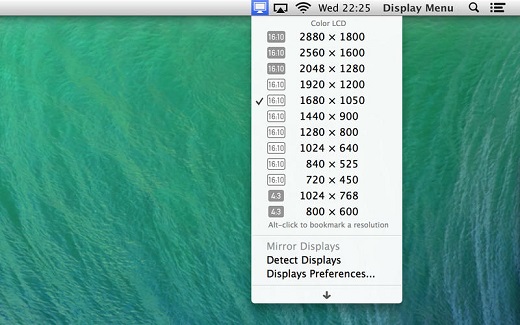 Display Menu