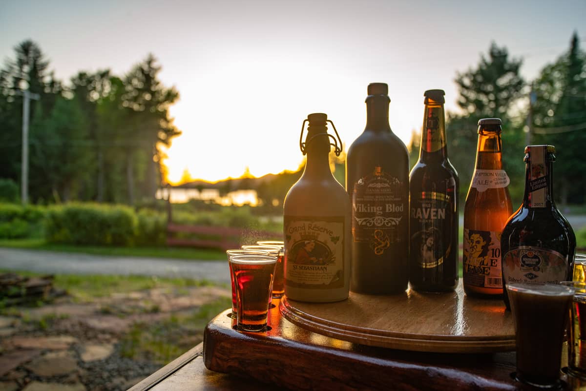History of Beer Tastings on the Lake View Patio