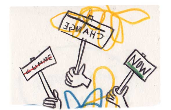 Pissing into the ocean.