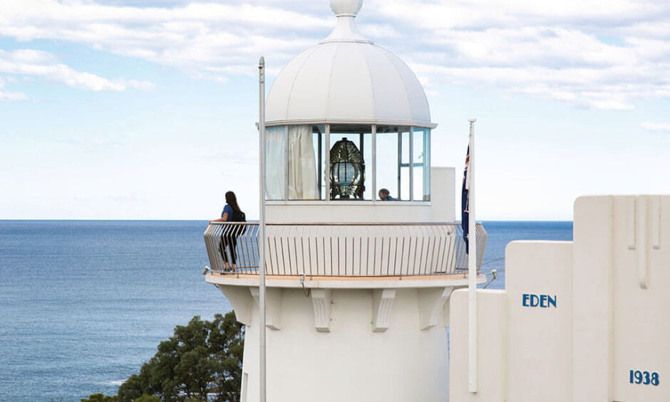Eden Lighthouse visited on our school holiday camp from Melbourne
