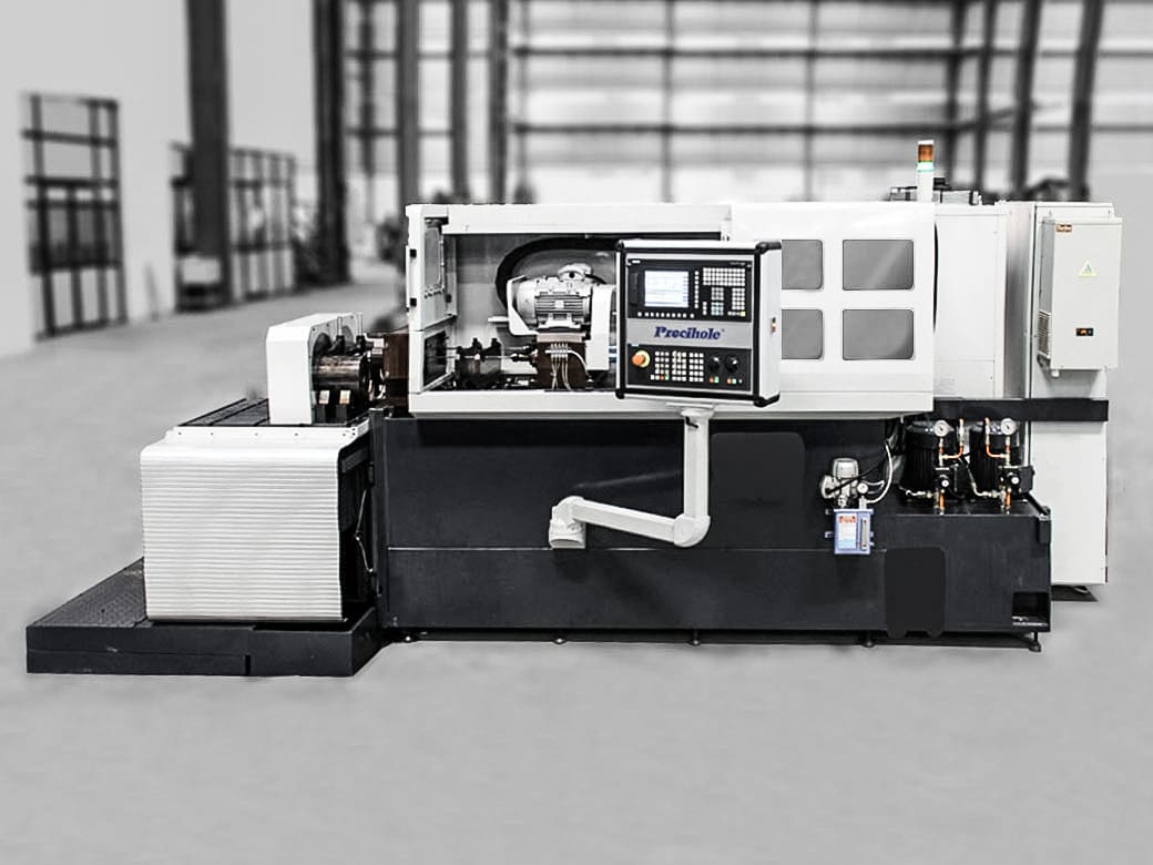 Front View Three Axis Gun Drilling Machine