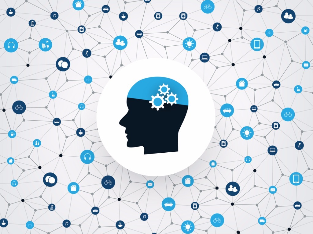 Illustration of connected brain