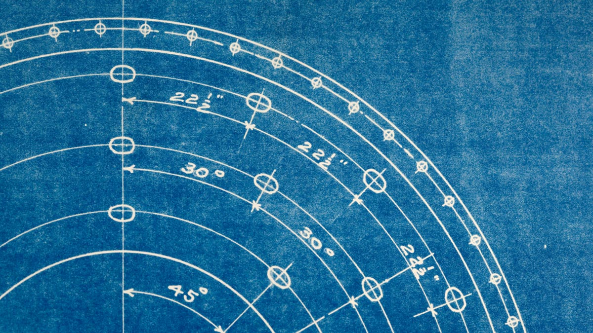 Detailed hand drawn plan