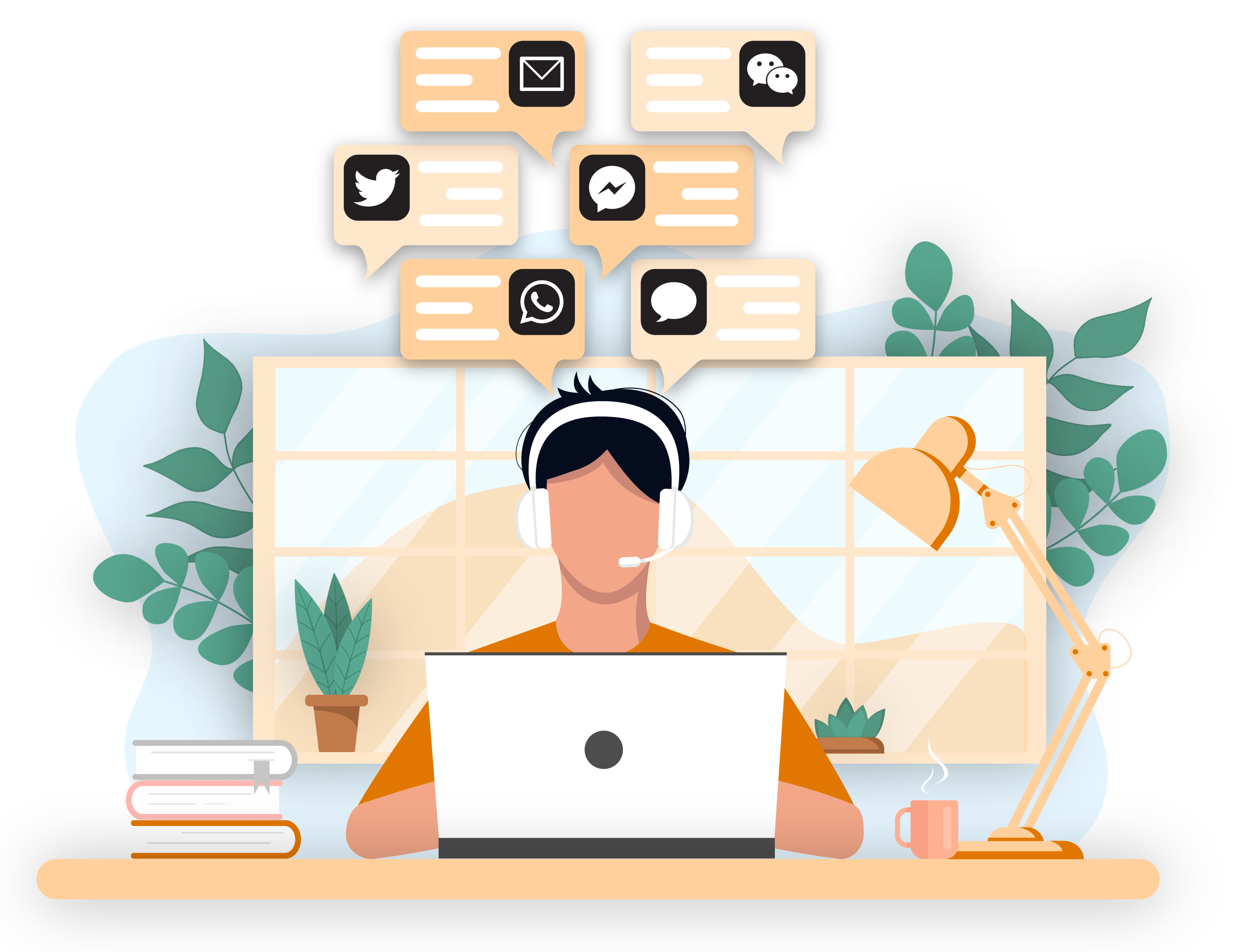 Contact center omnichannel solution