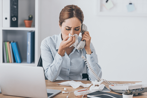 Woman suffering with Chronic SInusitis