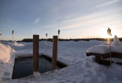 Ice hole for ice swimming Ice hole for ice swimming