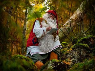 Santa is also working in Summer Santa is also working in Summer