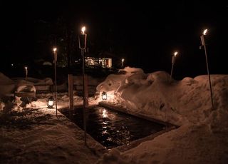 Ice swimming after sauna Ice swimming after sauna