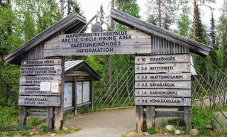Arctic Circle Hiking Area Entrance Arctic Circle Hiking Area Entrance