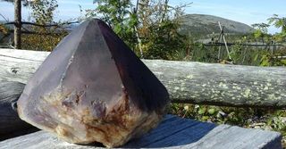Big amethyst from Luosto Big amethyst from Luosto
