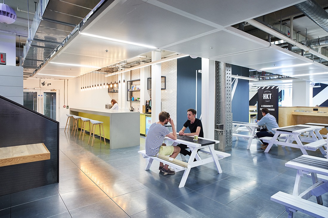 Huckletree's flagship coworking venue in Finsbury Square