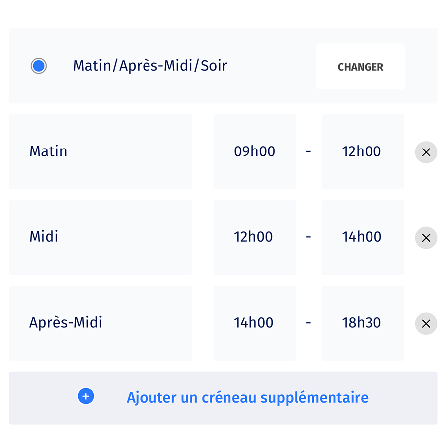 Découpe du planning façon excel