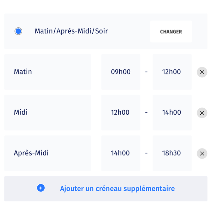 Découpe du planning façon excel