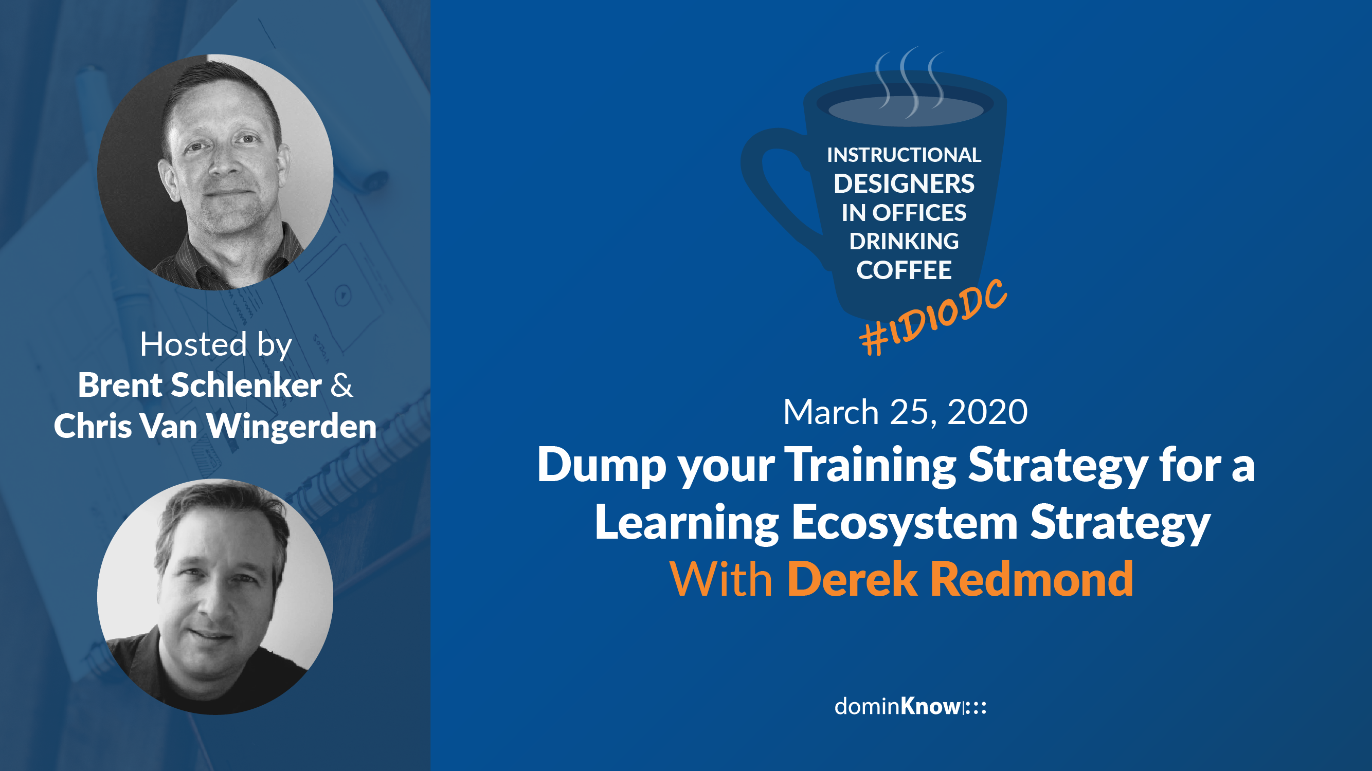 Derek Redmond chats with show hosts for a session about moving towards a learning ecosystem.