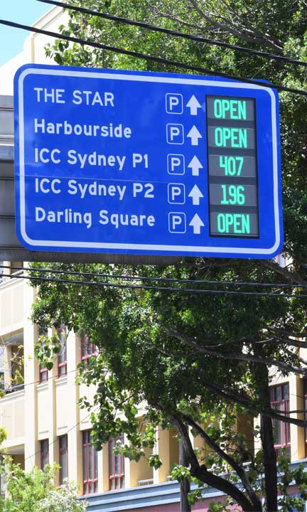 car park signage