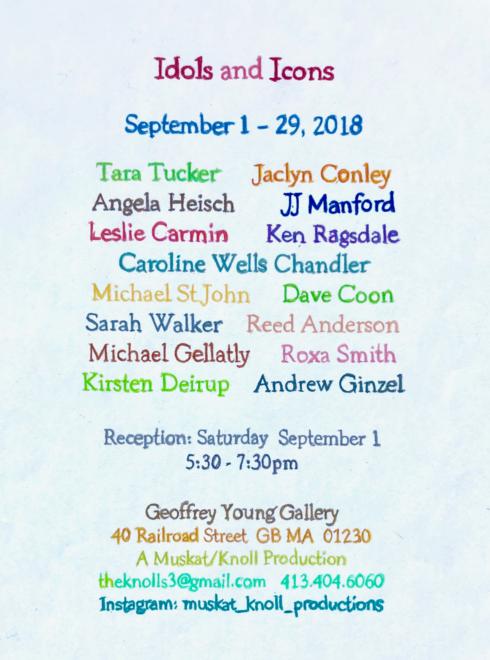 Idols and Icons Invitation