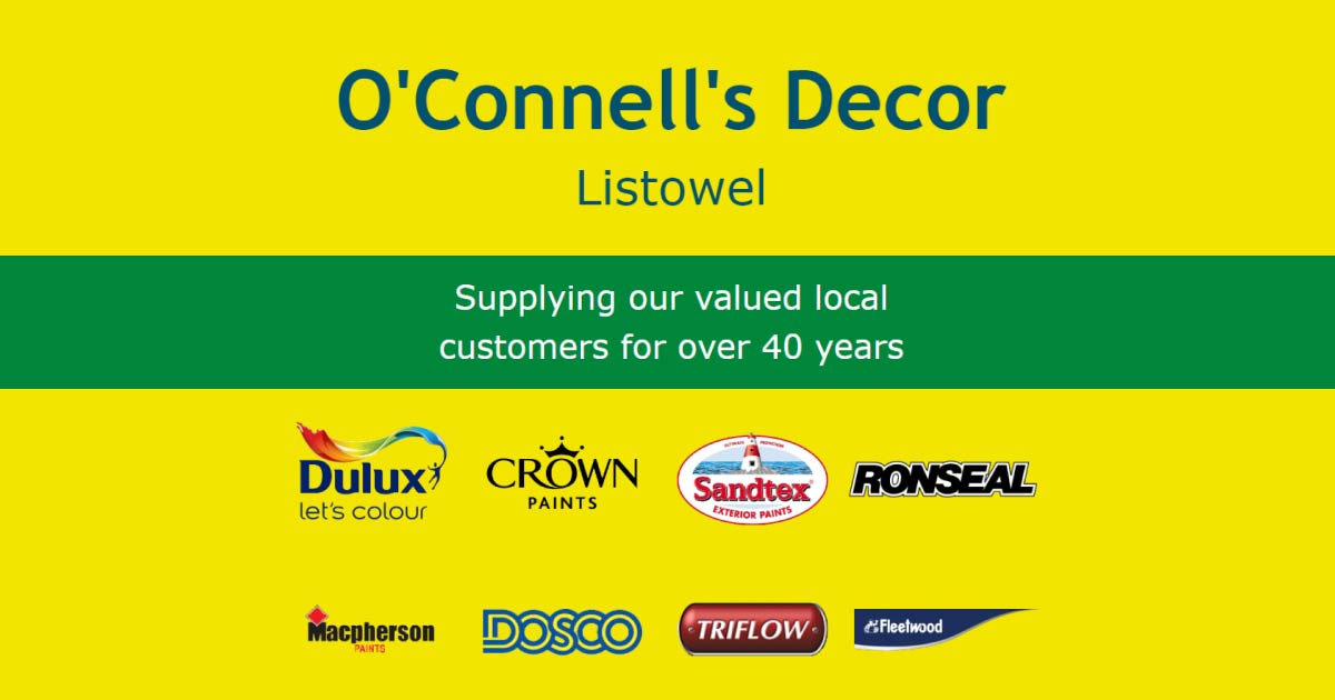 O'Connell's Decor, Listowel \ Paint, Wallpaper, Lighting