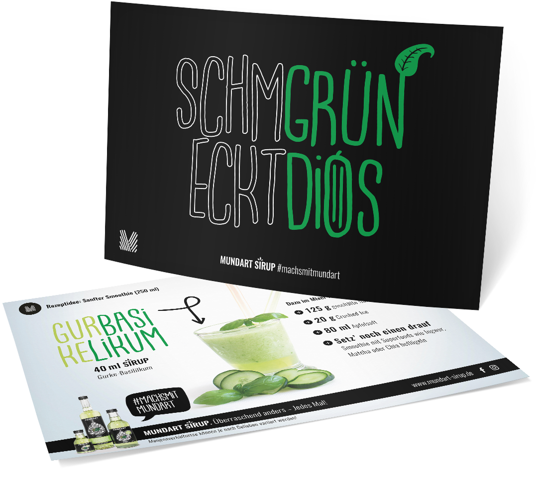 Postkarte "Schmeckt gründios"