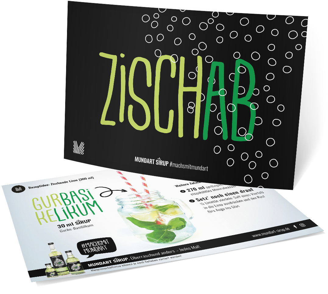 Rezept-Postkarte (Limonade)