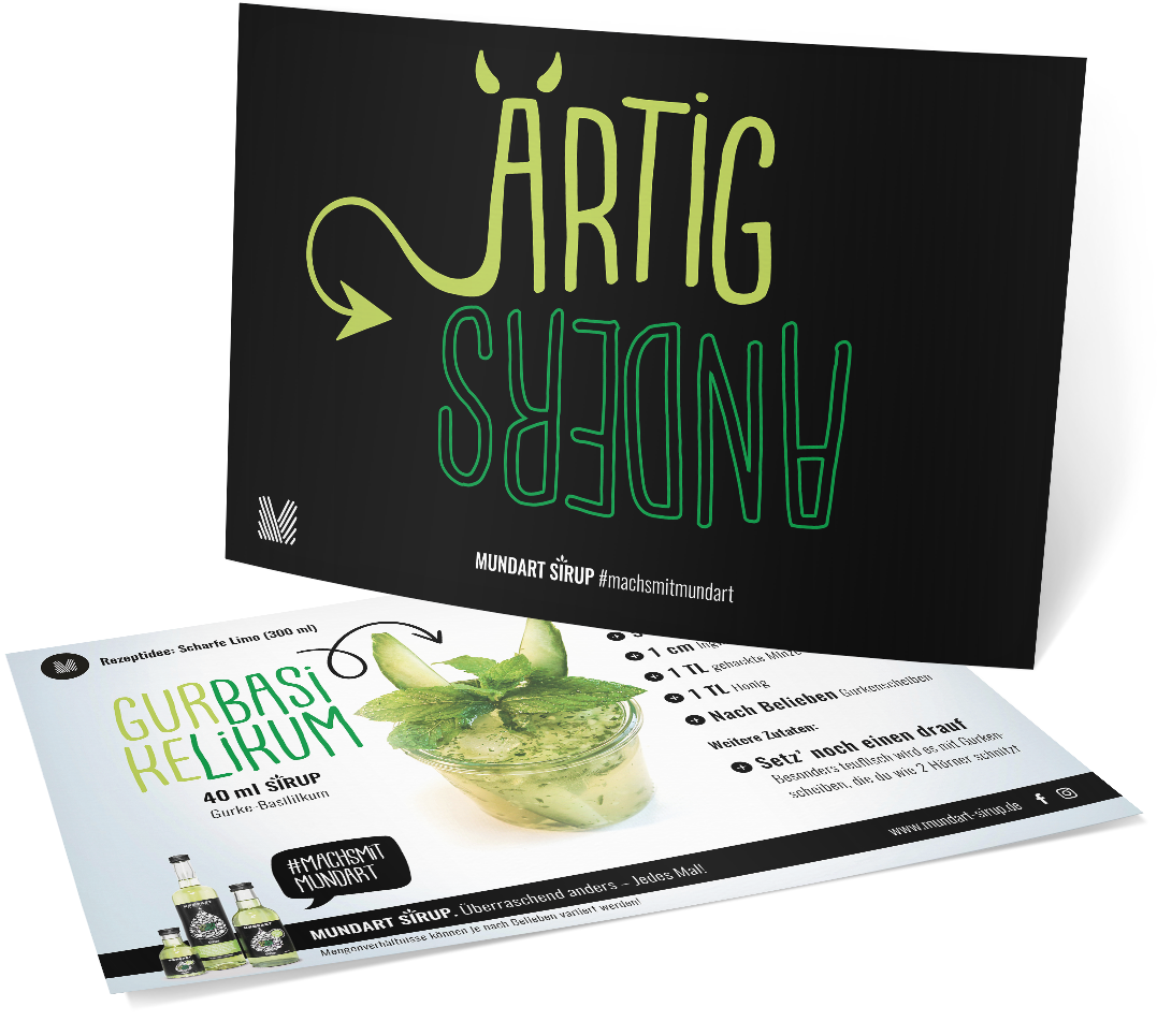 Rezept-Postkarte: Scharfe Limo