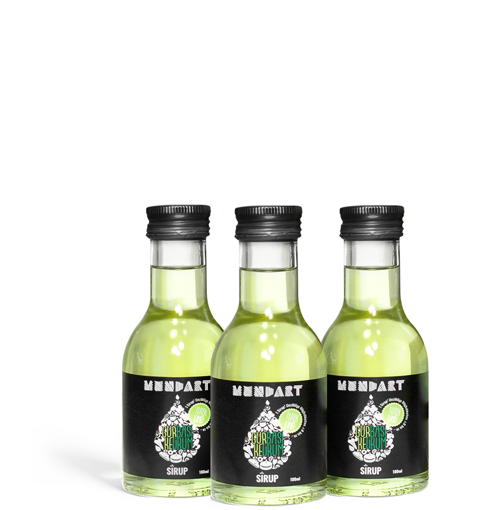 3x Gurke-Basilikum-Sirup