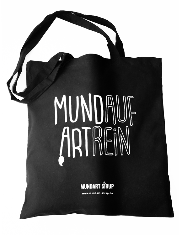 Schwarze Baumwolltasche