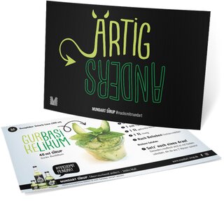 Rezept-Postkarte (scharfe Limonade)