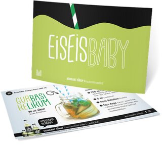 Rezept-Postkarte (Eistee)