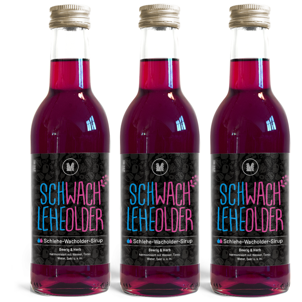3x 250ml Schlehe-Wacholder-Sirup