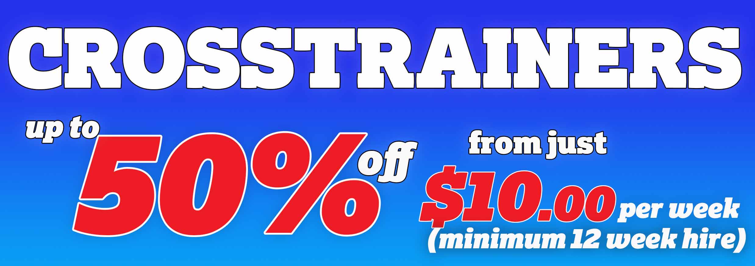 Rutherford Fitness Crosstrainers Hire and buy