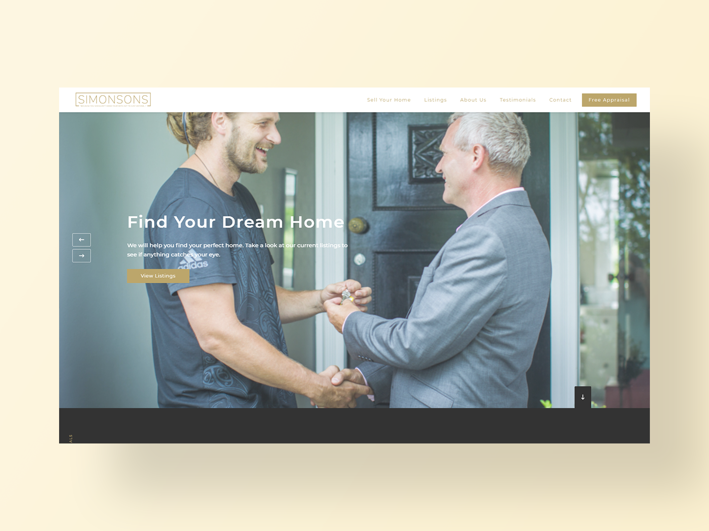 Team Simonsons new home page