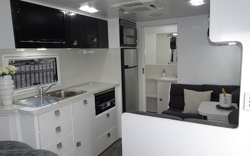 Spacious yet compact living area 