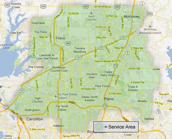 College Fund Service Area Map