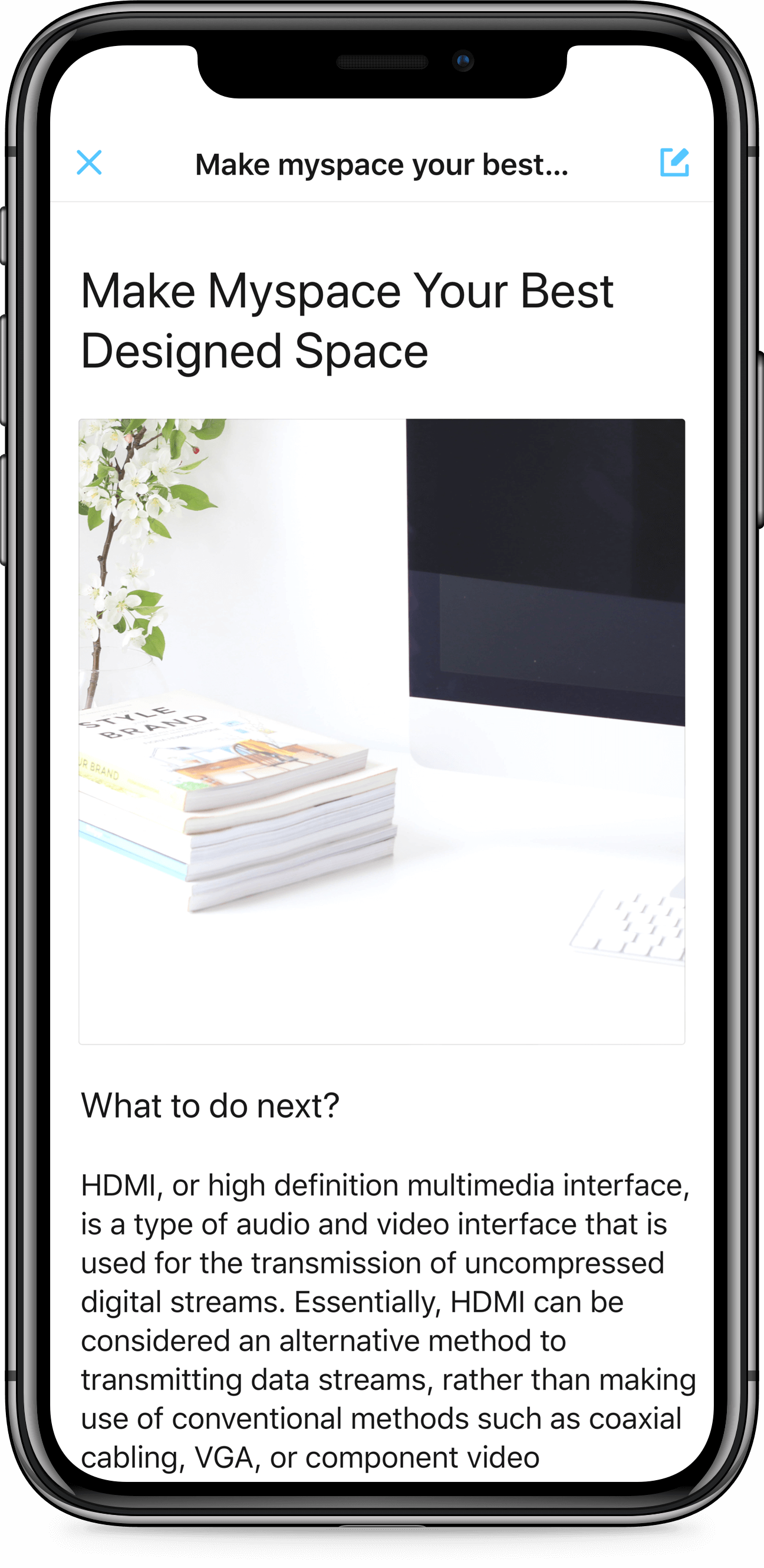 iPhone X screen of Zendesk SDK Help Center article
