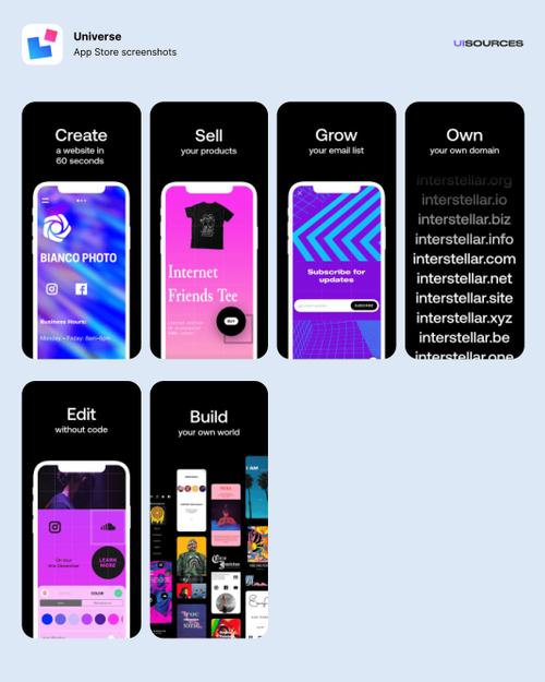 App Screenshots | UI Sources