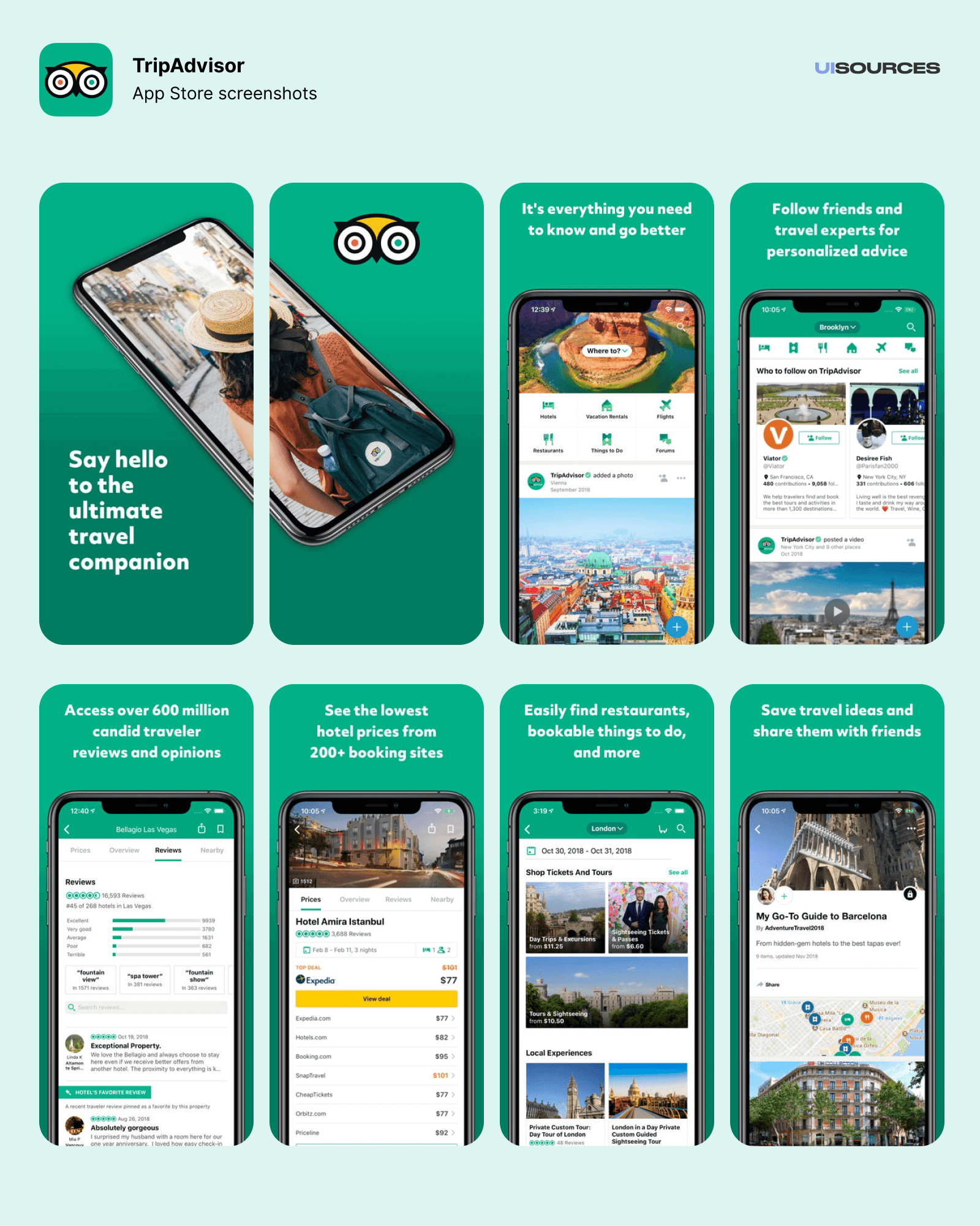 TripAdvisor App Store Screenshots Screenshots UI Sources