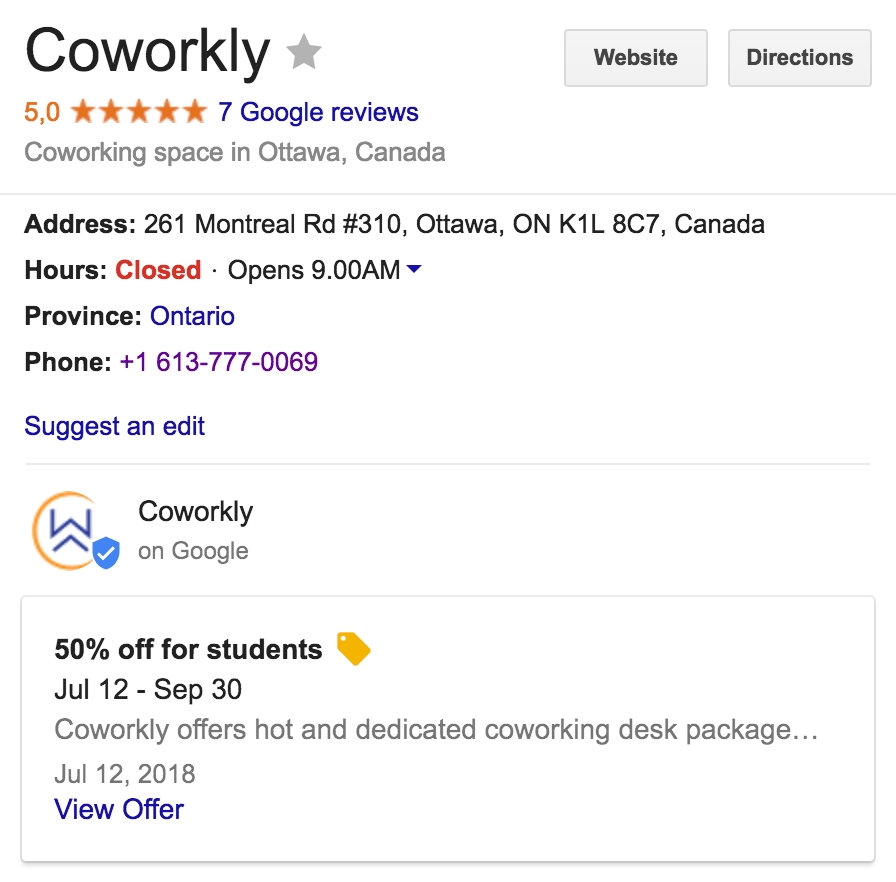 Coworkly promotion