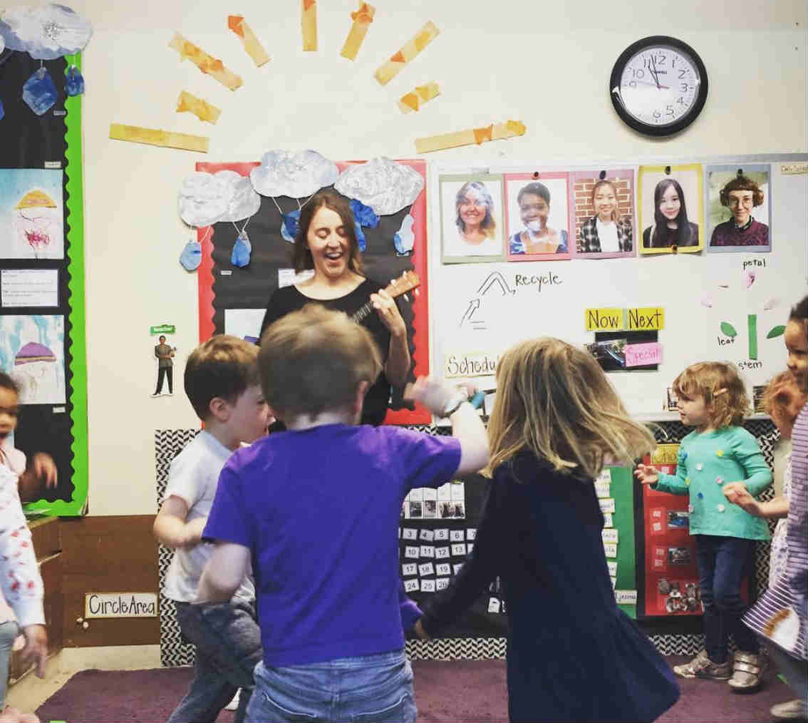 Children singing
