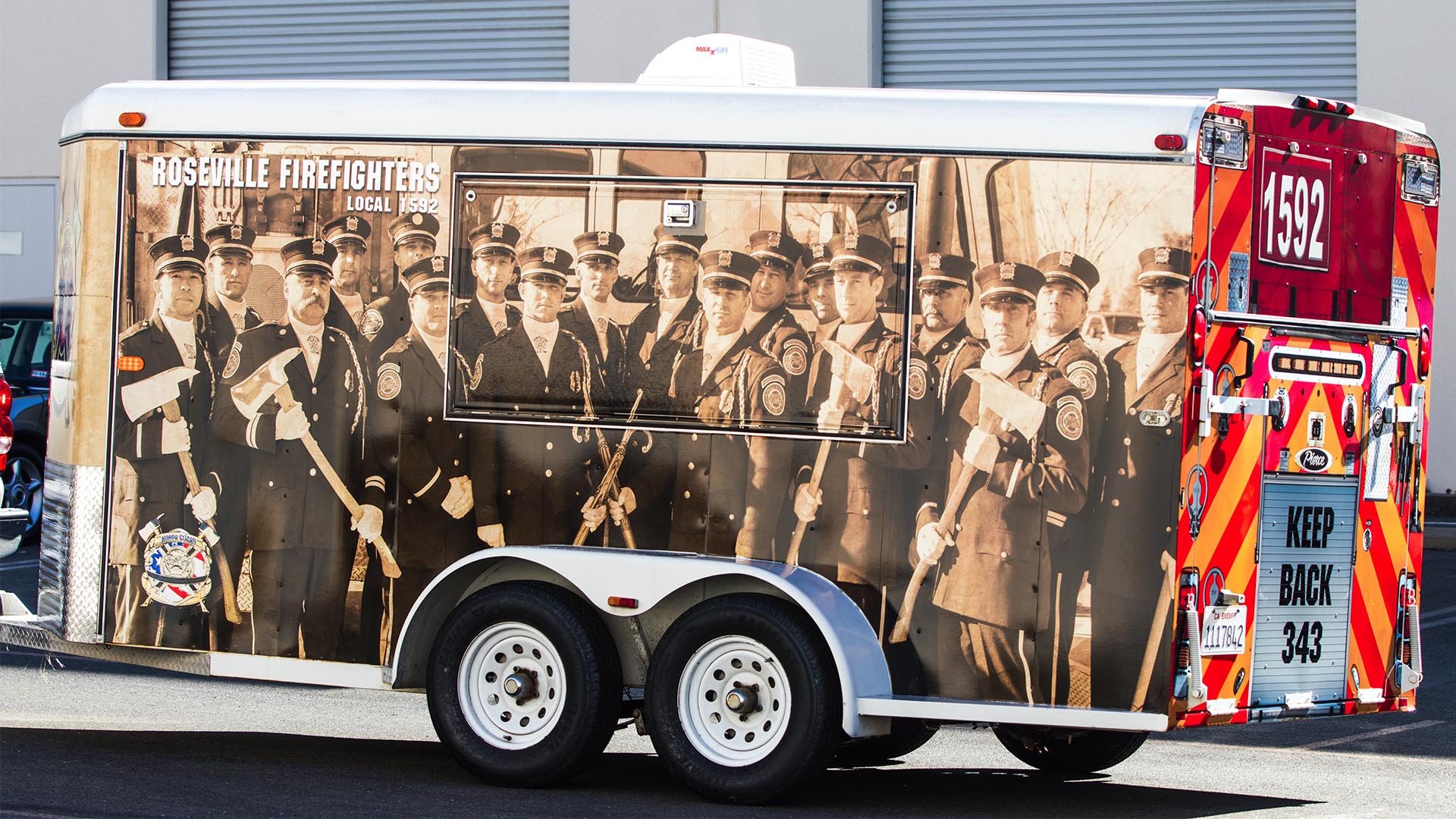 Roseville Fire Department 1592 Trailer Vehicle Wraps Palmer Signs Inc.