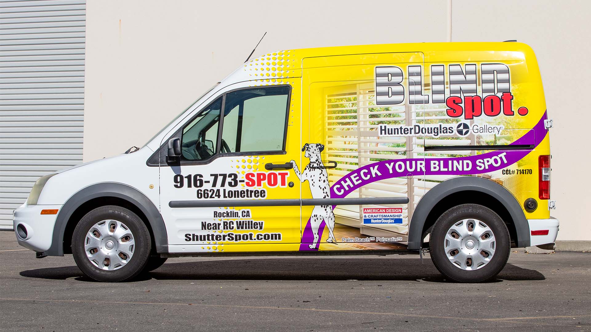 Blind Spot Blinds & Shutters Vehicle Wraps Palmer Signs Inc.