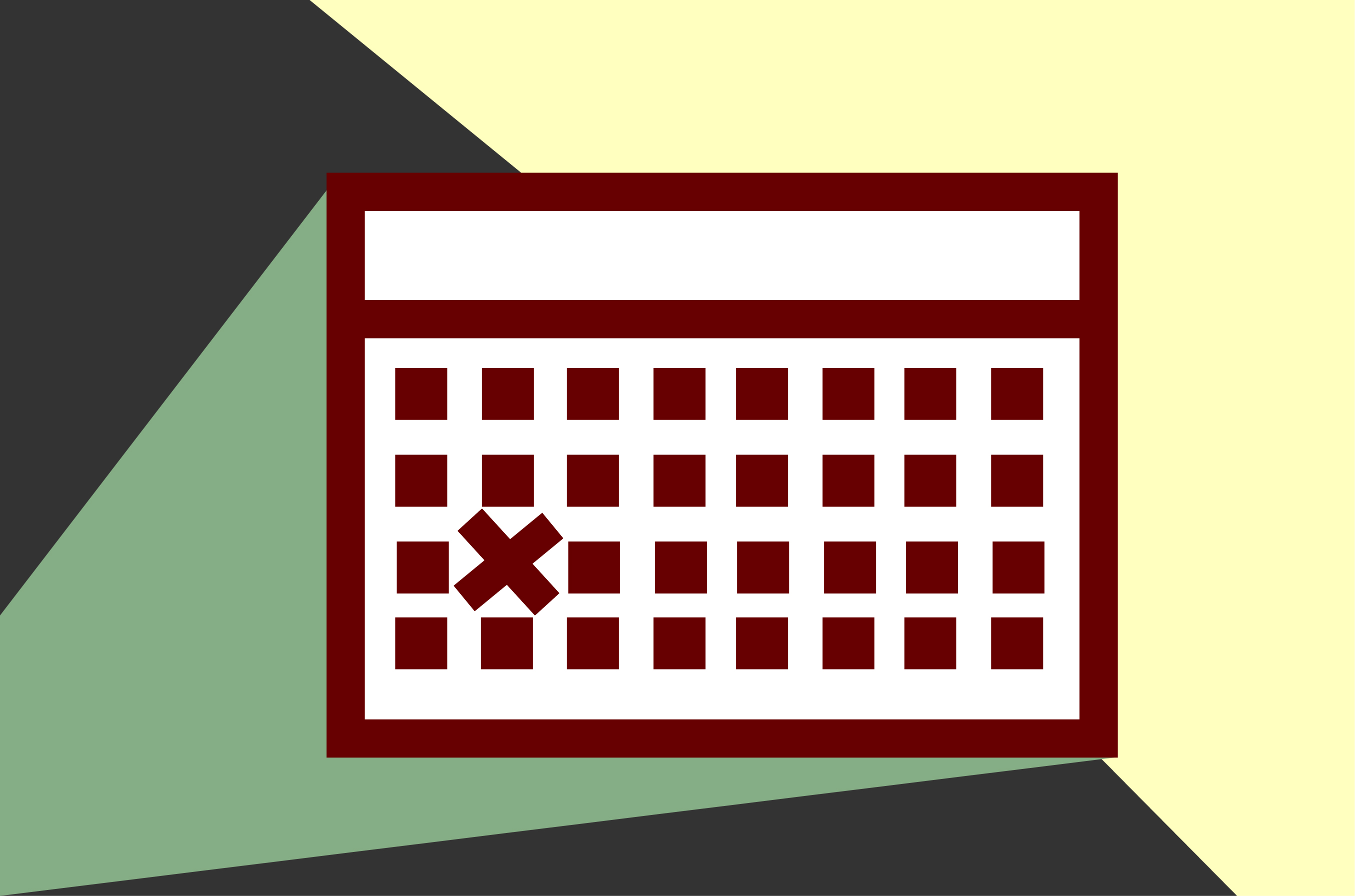Calendar with Date Marked off