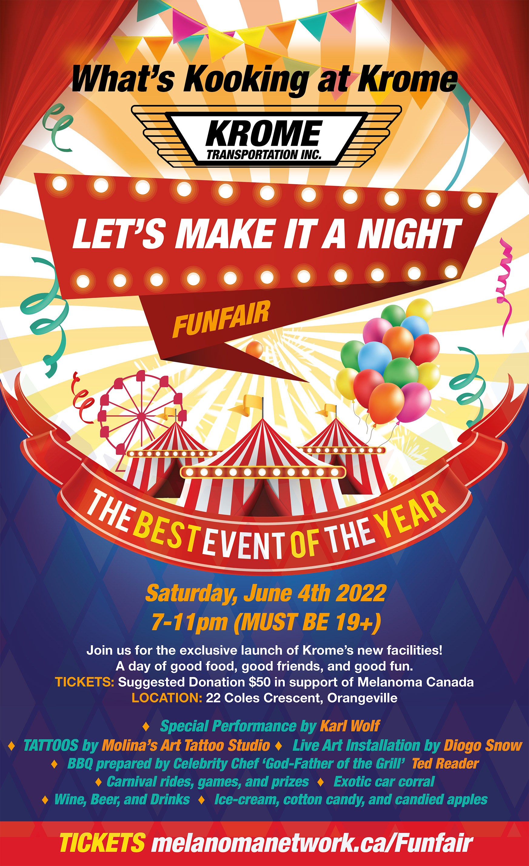 Krome Let's Make It a Night Funfair Poster