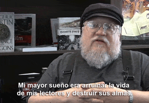 George R. R. Martin durante una entrevista
