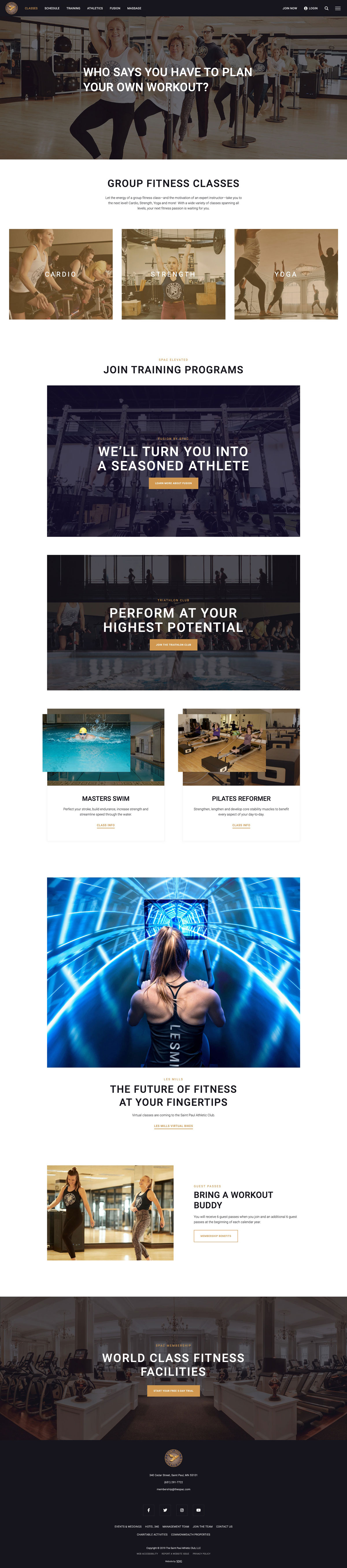 Group fitness classes