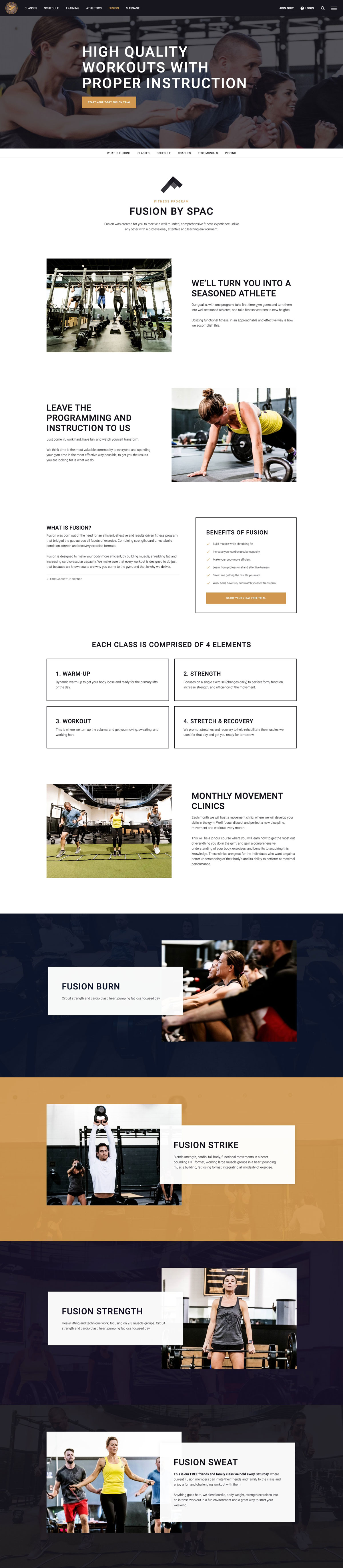 Fusion fitness program