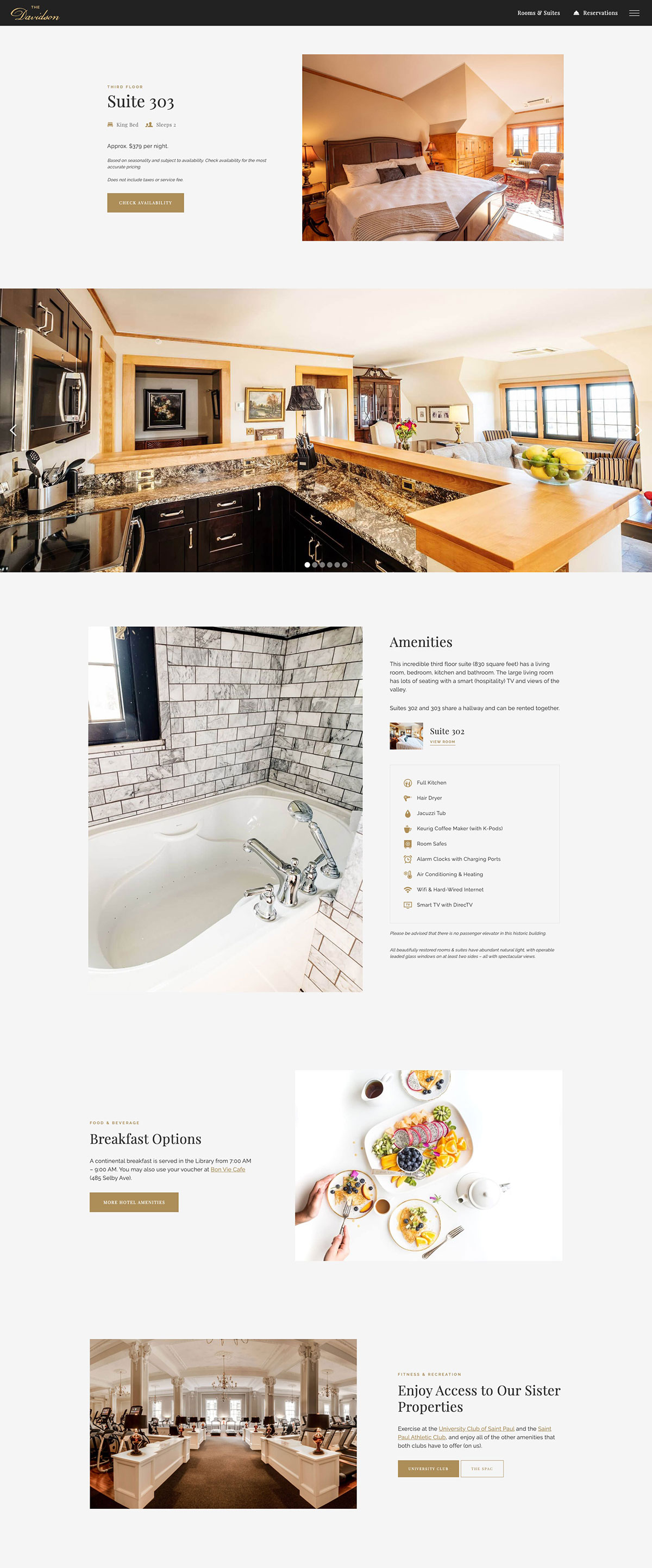 Suite 303 room page