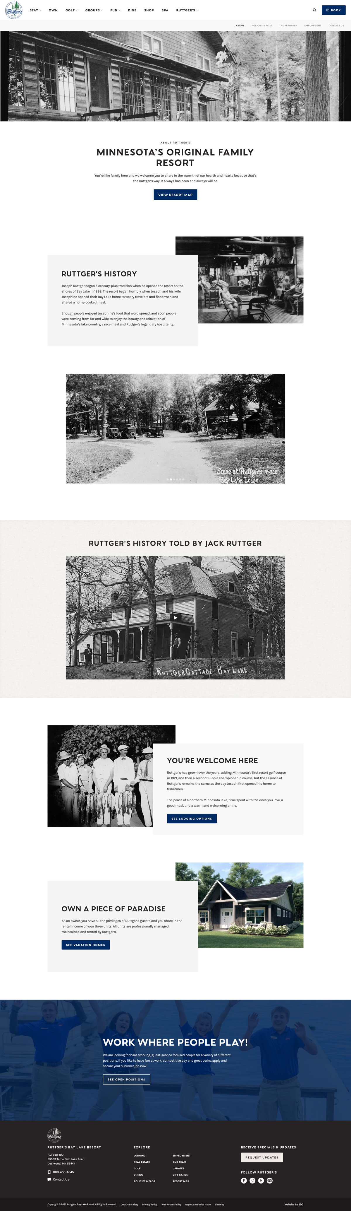 Local attractions page