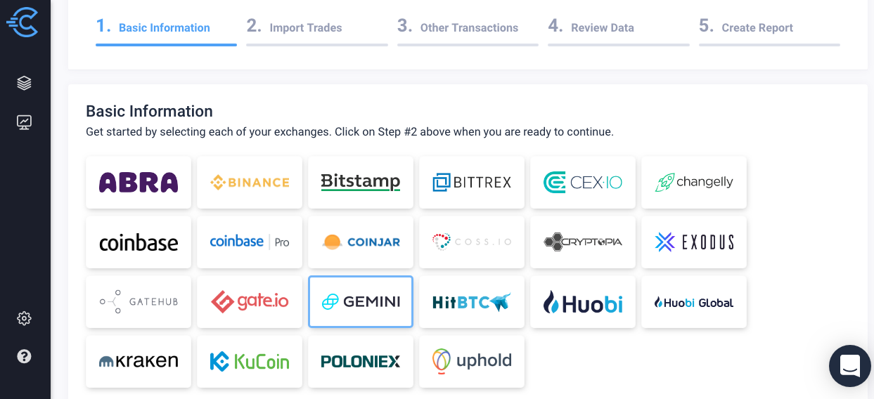 Gemini Taxes